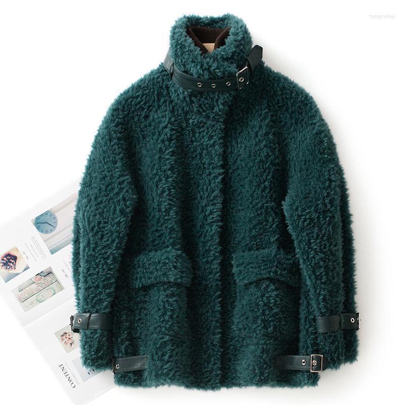 Women' Fur & Faux 2022 Autumn Winter Women Fashion Natural Wool Short Coat Female Causal Warm Thick Loose Korean Style Jackets W2, Green
Women' Fur & Faux 2022 Autumn Winter Women Fashion Natural Wool Short Coat Female Causal Warm Thick Loose Korean Style Jackets W2, Green