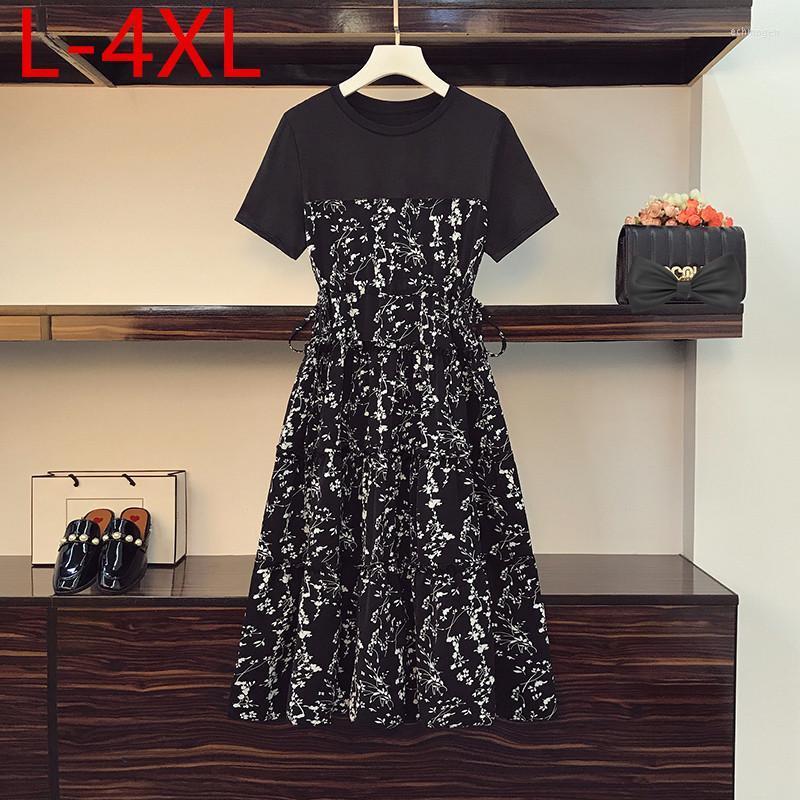 Plus Size Dresses Fit Weight 50-100KG For Women 2022 Summer O-Neck Floral Printed Fake Two Piece Lace Up Dress XL 2XL 3XL 4XL Echm22, Picture color
Plus Size Dresses Fit Weight 50-100KG For Women 2022 Summer O-Neck Floral Printed Fake Two Piece Lace Up Dress XL 2XL 3XL 4XL Echm22, Picture color