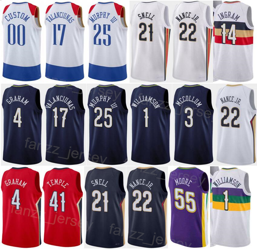 Print Association Basketball Edition Tony Snell Jersey 21 Kira Lewis JR 13 Willy Hernangomez 9 Trey Murphy 25 Garrett Temple 41 Daniels 11 Larry Nance JR 22 Men Woman, Navy blue
Print Association Basketball Edition Tony Snell Jersey 21 Kira Lewis JR 13 Willy Hernangomez 9 Trey Murphy 25 Garrett Temple 41 Daniels 11 Larry Nance JR 22 Men Woman, Navy blue