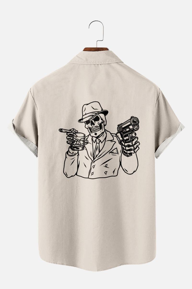 Men's Casual Shirts Western Skull Summer Men's Short Sleeve Lapel Shirt 3D Print Pocket Top Plus Size Beach ShirtMen's, Kai4
Men's Casual Shirts Western Skull Summer Men's Short Sleeve Lapel Shirt 3D Print Pocket Top Plus Size Beach ShirtMen's, Kai4