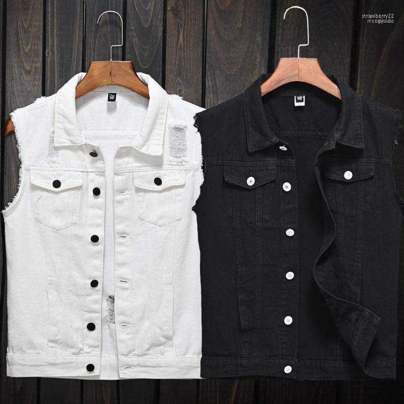 Men's Vests Ly Fashion Men Vest Sleeveless Ripped Denim Hip Hop Chaqueta Hombre Streetwear Punk Style Biker Veste1 Stra22, White
Men's Vests Ly Fashion Men Vest Sleeveless Ripped Denim Hip Hop Chaqueta Hombre Streetwear Punk Style Biker Veste1 Stra22, White