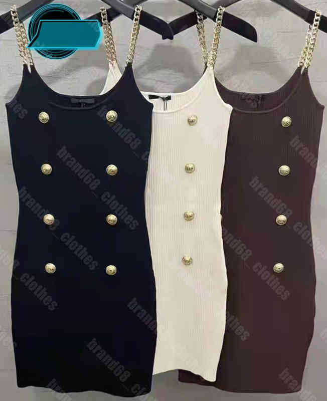 22 Summer Womens midi slip dress shirts slim sweater dresses metal chain eur style Designer sweater vest stretch casual clothing dresses AAA 25 colors female Apparel, 13
22 Summer Womens midi slip dress shirts slim sweater dresses metal chain eur style Designer sweater vest stretch casual clothing dresses AAA 25 colors female Apparel, 13