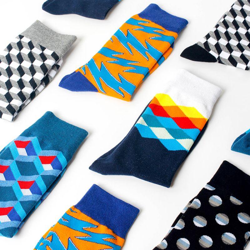 Men's Socks Cotton Women Funny Korea Solid Geometry Hip Hop Harajuku Creative Design Males Happy Polka Dots High SocksMen's, A6
Men's Socks Cotton Women Funny Korea Solid Geometry Hip Hop Harajuku Creative Design Males Happy Polka Dots High SocksMen's, A6