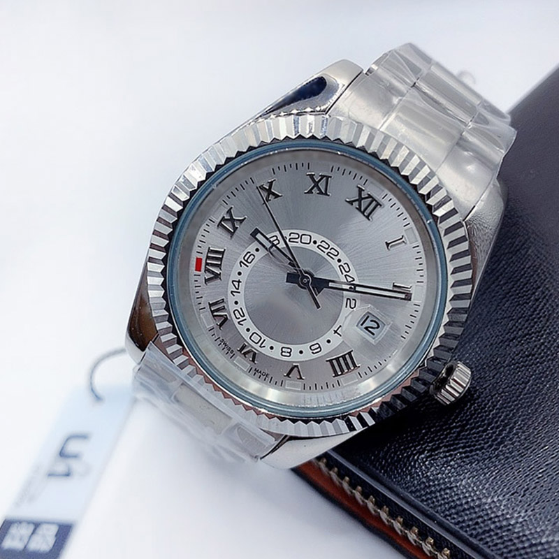 42 MM Sky Dwell Mens watch 2813 Movement Automatic Mechanical Watches steel Strap Luminous Waterproof Classic Wristwatches reloj de lujo Business watchs, Tool
42 MM Sky Dwell Mens watch 2813 Movement Automatic Mechanical Watches steel Strap Luminous Waterproof Classic Wristwatches reloj de lujo Business watchs, Tool