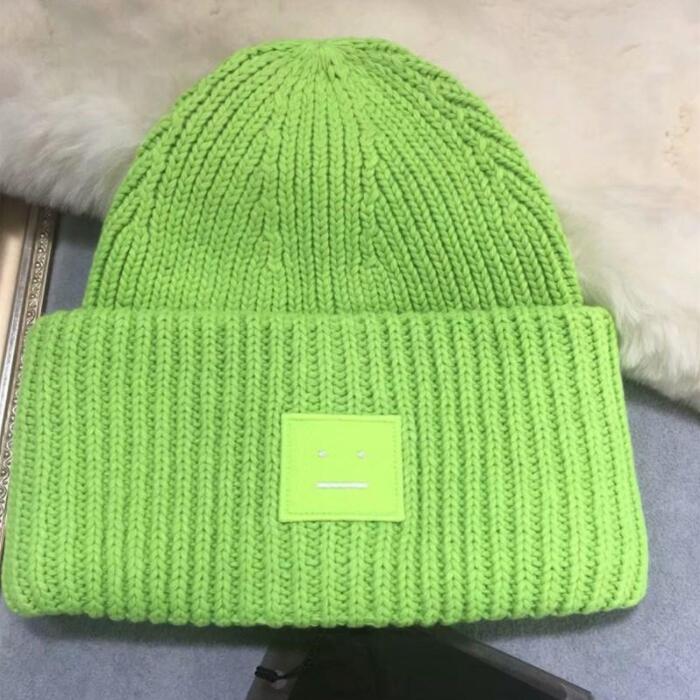 Studios Smile Face Hat Autumn Winter Warm Men Women Skull Knitted Wool Cap Smiling Beanie Tide street hip-hop Hats Fashion Solid Color for Adult with 