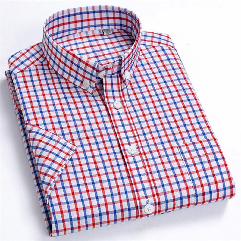 Men' Casual Shirts Short Sleeve Cotton Shirt For Summer Plaid Business Checkered Oxford Mens Regular Fit Striped Front Pocket, D181
Men' Casual Shirts Short Sleeve Cotton Shirt For Summer Plaid Business Checkered Oxford Mens Regular Fit Striped Front Pocket, D181