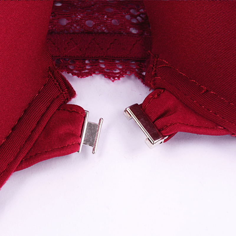 Bras For Womens Bra Large Size Lace Front Closure Brassiere Sexy Lingerie Racer Back Top Plus Underwear B C D E F G Cup 220511