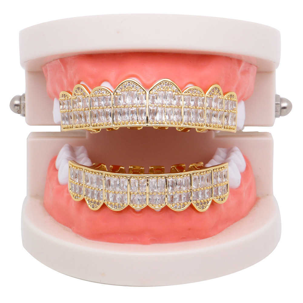 Gold Teeth Hip Hop Bottom Grills Dental Mouth Teeth Caps Cosplay Party Tooth Rapper Jewelry