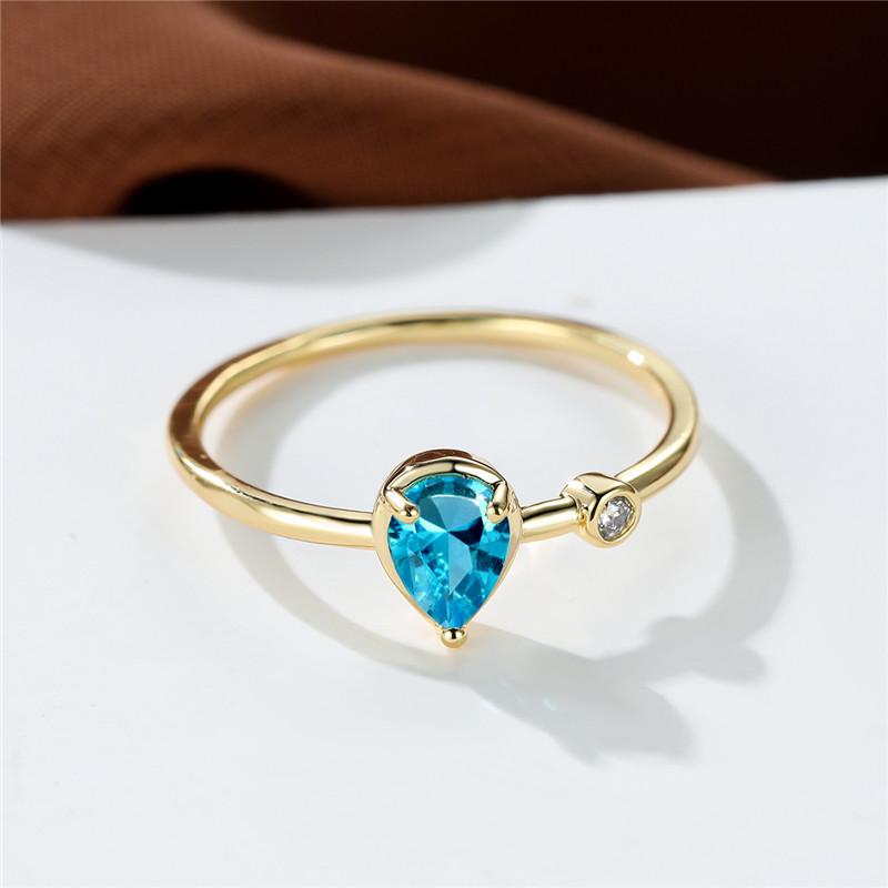 Wedding Rings Charm Gold Color Ring Simple Fashion Water Drop Stone Aqua Blue Zircon Engagement Thin For Women Boho JewelryWedding
Wedding Rings Charm Gold Color Ring Simple Fashion Water Drop Stone Aqua Blue Zircon Engagement Thin For Women Boho JewelryWedding