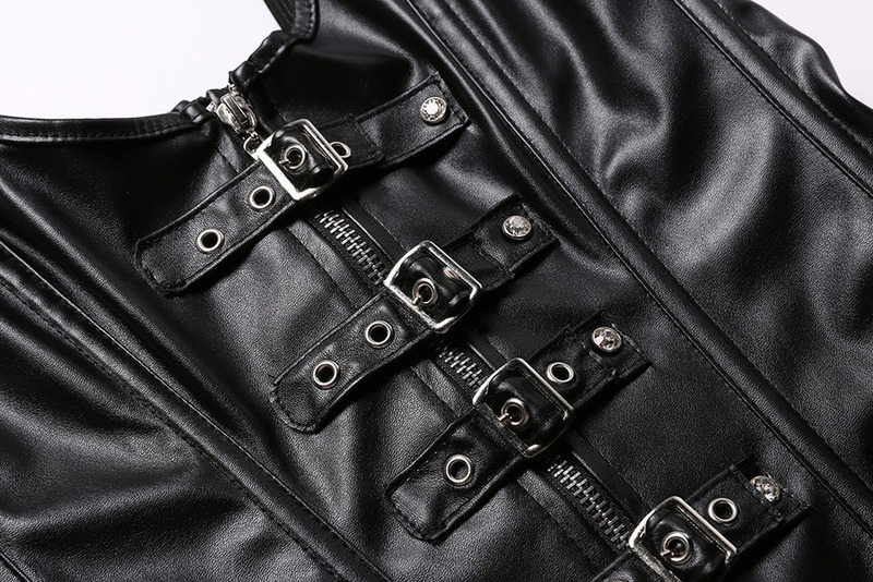 Hollow Out Black Court Lacewomen Sexy Slim Bustier Leather Lingerie Pant Controltop Corsets Bodice Corsage Dress Shaper 220524