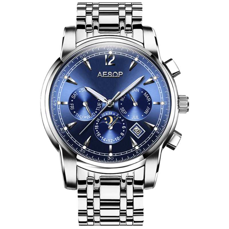 Wristwatches Mens Watches Top Automatic Mechanical Business Watch Men Sport Wristwatch Man Clock Reloj Hombre Moon PhaseWristwatches Wristwa, Black
Wristwatches Mens Watches Top Automatic Mechanical Business Watch Men Sport Wristwatch Man Clock Reloj Hombre Moon PhaseWristwatches Wristwa, Black