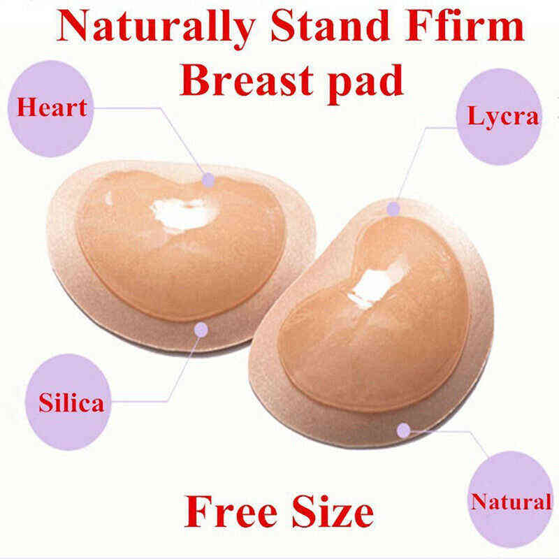 5PC 1pair Silicone Inserts In Bra Padded For Swimsuit Breast Push Up Fill Brassiere Breast Patch Pads Women Intimates Accessories Y220725