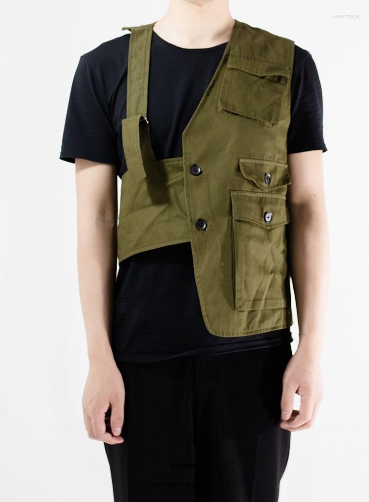 Men' Vests Korean Mens Fashions Style Tooling Vest Men Streetwear Hip Hop Sleeveless Jacket Military Multi-Pocket Outdoors Tactical Coat Ka, Army green
Men' Vests Korean Mens Fashions Style Tooling Vest Men Streetwear Hip Hop Sleeveless Jacket Military Multi-Pocket Outdoors Tactical Coat Ka, Army green