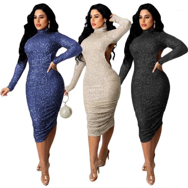 Casual Dresses Porpora Sexy Sequin Urban Women' Bodycon Dress Open Back Backless Nightclub 2022 Winter Fashion Elegant Long Sleeve Party, Beige 
Casual Dresses Porpora Sexy Sequin Urban Women' Bodycon Dress Open Back Backless Nightclub 2022 Winter Fashion Elegant Long Sleeve Party, Beige
