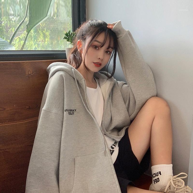 Women's Jackets Autumn Winter Women Jacket Japanese Harajuku Preppy Style Loose Baseball Long Sleeve Fashion Zipper Hoodies Hooded Sweater C, 01
Women's Jackets Autumn Winter Women Jacket Japanese Harajuku Preppy Style Loose Baseball Long Sleeve Fashion Zipper Hoodies Hooded Sweater C, 01