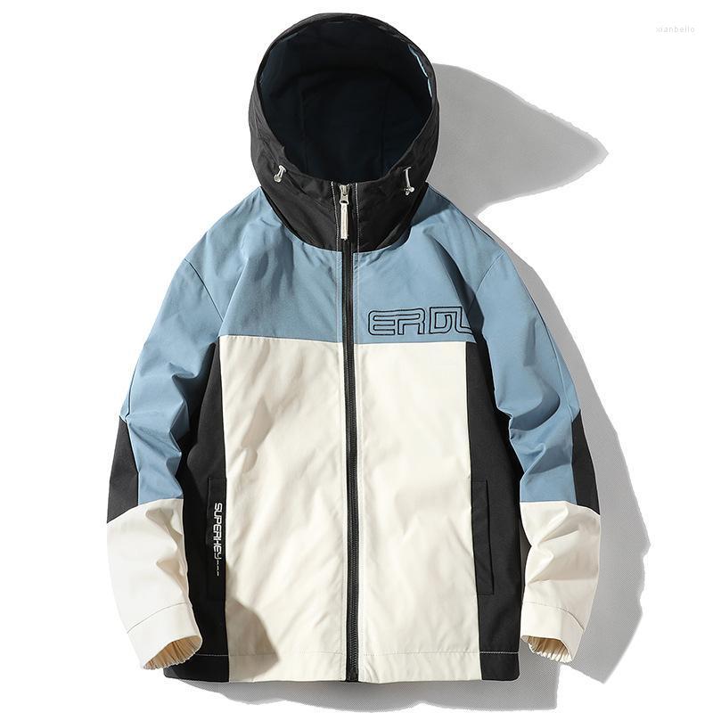 Men's Jackets Fashion Jacket Men 2022 Spring Trend Color Matching Hooded Overalls Loose Coat Streetwear Zip Up Hoodie, Green
Men's Jackets Fashion Jacket Men 2022 Spring Trend Color Matching Hooded Overalls Loose Coat Streetwear Zip Up Hoodie, Green