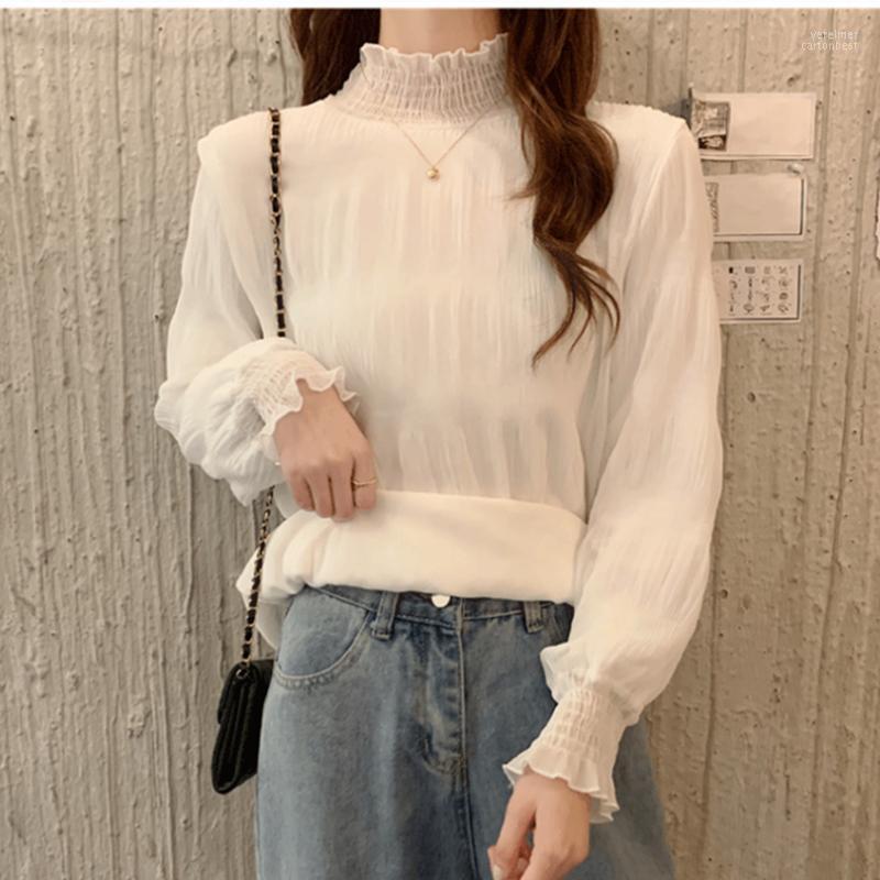 Women's Blouses & Shirts Lace Shoulder Women Korean Style Blouse Shirt Elegant Chiffon Top Casual Camisas De Mujer Clothes BW50XF Vere22, Black
Women's Blouses & Shirts Lace Shoulder Women Korean Style Blouse Shirt Elegant Chiffon Top Casual Camisas De Mujer Clothes BW50XF Vere22, Black