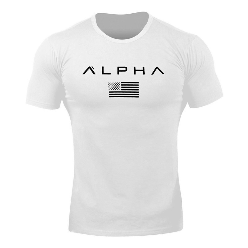Retail Mens T-shirt New Fitness Clothes Tee Sports Running Training Fast Dry Short Sleeve Tops