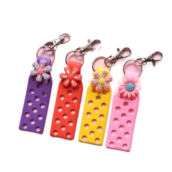 Colorful Croc keychain holder Candy Color Silicone Wristbands machine adjustable keychain plate for Charms Women Child Gift Can match shoe flower
Colorful Croc keychain holder Candy Color Silicone Wristbands machine adjustable keychain plate for Charms Women Child Gift Can match shoe flower