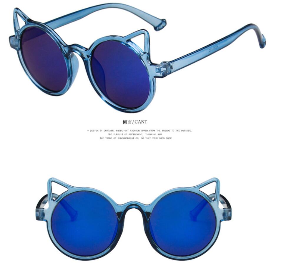 summer Children sunglasses personality small face cute cat ears princess baby sunshade EYEglasses girls and boys Uv kid fashion eyewear Personality GO