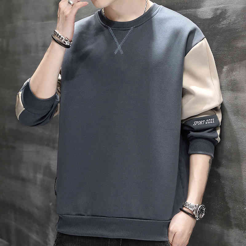 Men's Sweater 2022 Spring New Men's Bottoming Shirt and Autumn Round Neck Korean Loose Long Sleeve T-shirt Fashion, 6177 black
Men's Sweater 2022 Spring New Men's Bottoming Shirt and Autumn Round Neck Korean Loose Long Sleeve T-shirt Fashion, 6177 black