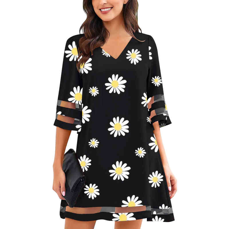 Spring Leopard Printed Vneck Maternity Dress Plus Size Woman Clothes Half Sleeve Pregnant Woman Chiffon Dress Floral Dress Cute J220628