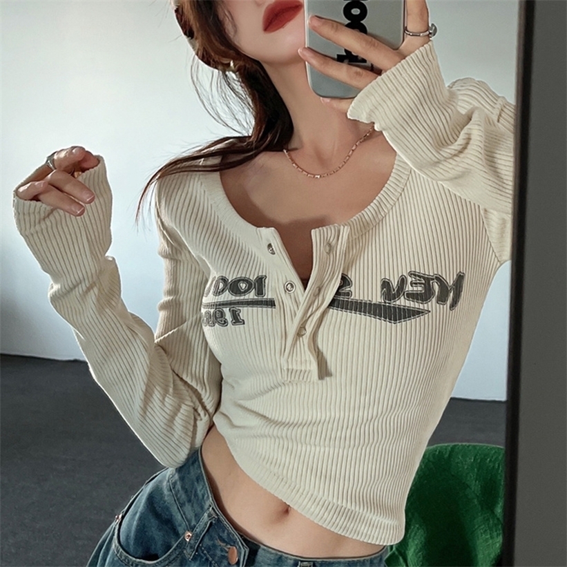 Y2K Long-sleeved T-shirt Knitted Bottoming Shirt Women' Fall/winter Item Tight-fitting Short Inner Tops 220322, Black
Y2K Long-sleeved T-shirt Knitted Bottoming Shirt Women' Fall/winter Item Tight-fitting Short Inner Tops 220322, Black