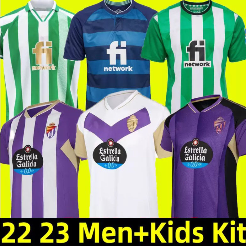 Real Betis soccer jerseys 22 23 Valladolid JOAQUIN B.Iglesias Juanmi CANALES Fekir Olaza R.Alcaraz Marcos Andre camisetas thitd 2022 2023 men kids kit FOOTBALL SHIRTS