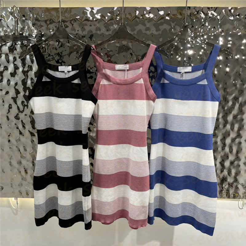 Womens Casual Striped Knitted Dresses Summer Sling Skirts Party Nightclub Embroidered Letters Lady Sexy Vest Dress, Blue
Womens Casual Striped Knitted Dresses Summer Sling Skirts Party Nightclub Embroidered Letters Lady Sexy Vest Dress, Blue