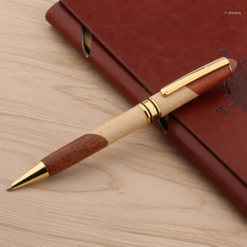 Luxury Metal Wood Ballpoint Pen Double Color Together Gold Ink Signature Ball Piece Clip Stationery Office School Supplies1
Luxury Metal Wood Ballpoint Pen Double Color Together Gold Ink Signature Ball Piece Clip Stationery Office School Supplies1