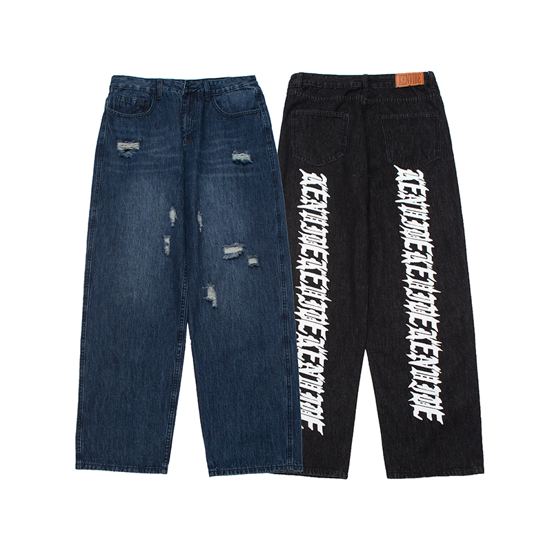 Hole Retro Back Letter Straight Mens Jeans Pants High Street Casual Denim Trousers Couple Jeans, Blue
Hole Retro Back Letter Straight Mens Jeans Pants High Street Casual Denim Trousers Couple Jeans, Blue