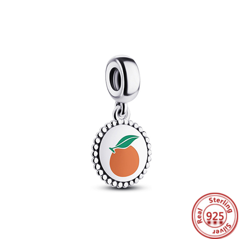 S925 Silver Charm bead fit Charms Bracelet Double Dangle Charm Beads Bracelets Pave Sparkg Heart charmes ciondoli DIY Fine Beads Jewelry