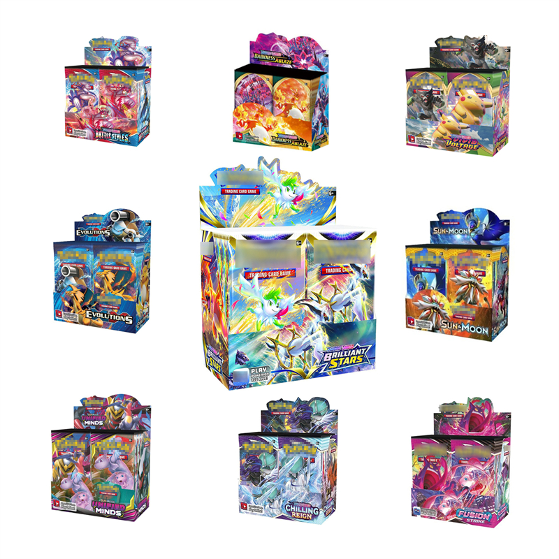 Wholesale 360Pcs kids Cards Toys Spanish Trading Cards Game Sword Shield Collection Box Espada Escudo 
Wholesale 360Pcs kids Cards Toys Spanish Trading Cards Game Sword Shield Collection Box Espada Escudo