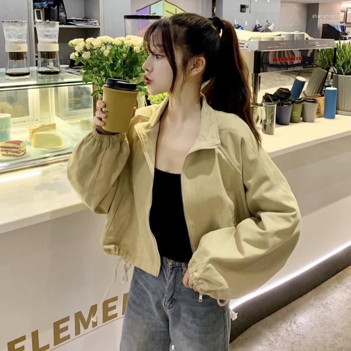 Women's Jackets Winter Korean Student Yellow Short Jacket Autumn And 2022 Loose Versatile Long Sleeve Top Fashion, Black
Women's Jackets Winter Korean Student Yellow Short Jacket Autumn And 2022 Loose Versatile Long Sleeve Top Fashion, Black