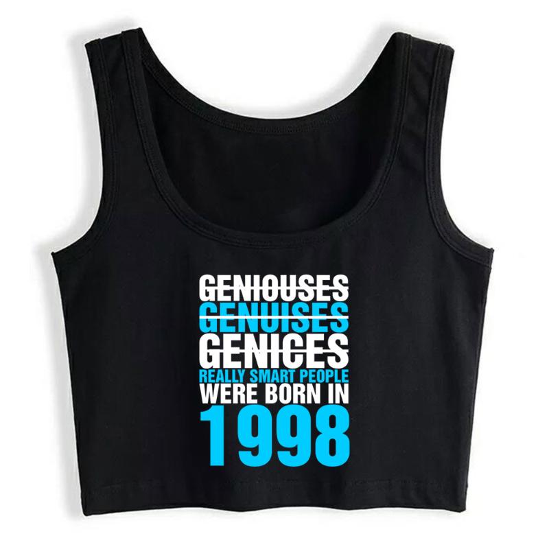 Women' Tanks & Camis Crop Top Women Genices Really Smart People Were In 1998 Harajuku Tank Anime Clothes, Black
Women' Tanks & Camis Crop Top Women Genices Really Smart People Were In 1998 Harajuku Tank Anime Clothes, Black