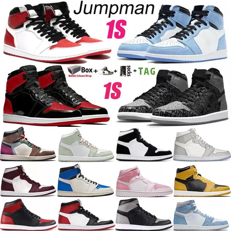 2022 With Box Mens Basketball Shoes Jumpman 1 1s high OG Bred Patent Rebellionaire Heritage University Blue Hyper Royal Dark Mocha Twist Mens Women Sneakers Trainers, 1s (1)
2022 With Box Mens Basketball Shoes Jumpman 1 1s high OG Bred Patent Rebellionaire Heritage University Blue Hyper Royal Dark Mocha Twist Mens Women Sneakers Trainers, 1s (1)