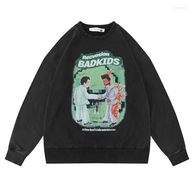 Men's T-Shirts Hip Hop Oversized T Shirt Vintage Streetwear Letter Cartoon Printed Harajuku Washed Long Sleeve Fashion Cotton TopsMen's Imon, Black
Men's T-Shirts Hip Hop Oversized T Shirt Vintage Streetwear Letter Cartoon Printed Harajuku Washed Long Sleeve Fashion Cotton TopsMen's Imon, Black