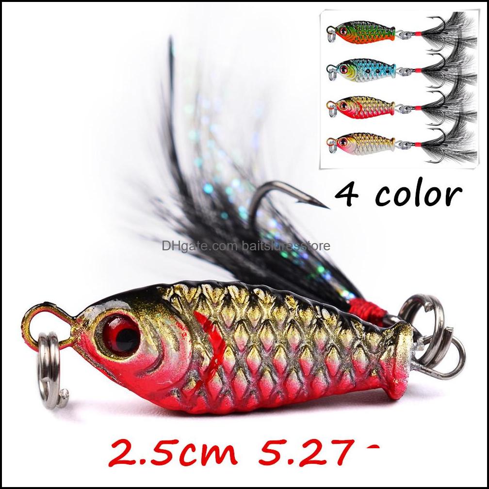 Baits Lures Fishing Sports Outdoors 4Pcs/Lot 4 Colors Mixed 2.5Cm 5.27G Jigs Lead Metal 8# Hooks Bl_16 Drop Delivery 2021 4Ona7
Baits Lures Fishing Sports Outdoors 4Pcs/Lot 4 Colors Mixed 2.5Cm 5.27G Jigs Lead Metal 8# Hooks Bl_16 Drop Delivery 2021 4Ona7