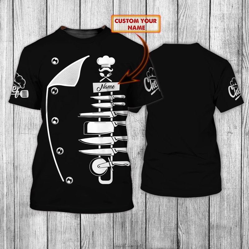 Fashion t shirt Custom Name Master Chef 3D Printing Mens Summer Short sleeve Unisex Casual sports Tshirt 220622, Ct - 287
Fashion t shirt Custom Name Master Chef 3D Printing Mens Summer Short sleeve Unisex Casual sports Tshirt 220622, Ct - 287