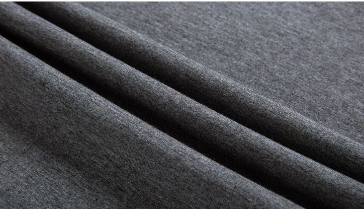 YSMILE Y #112 Cotton Grey Mens Long Sleeve Tie Clasp V solid heart-shaped base autumn sweater T blood slim Lycra cotton shirt 220322
