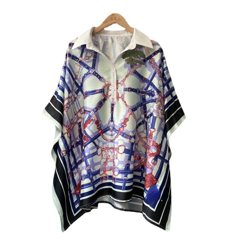 Women's Blouses & Shirts Summer Vintage Print Satin Women Casual Loose Astrolabe Tops Blusas Rojas MujerWomen's
Women's Blouses & Shirts Summer Vintage Print Satin Women Casual Loose Astrolabe Tops Blusas Rojas MujerWomen's