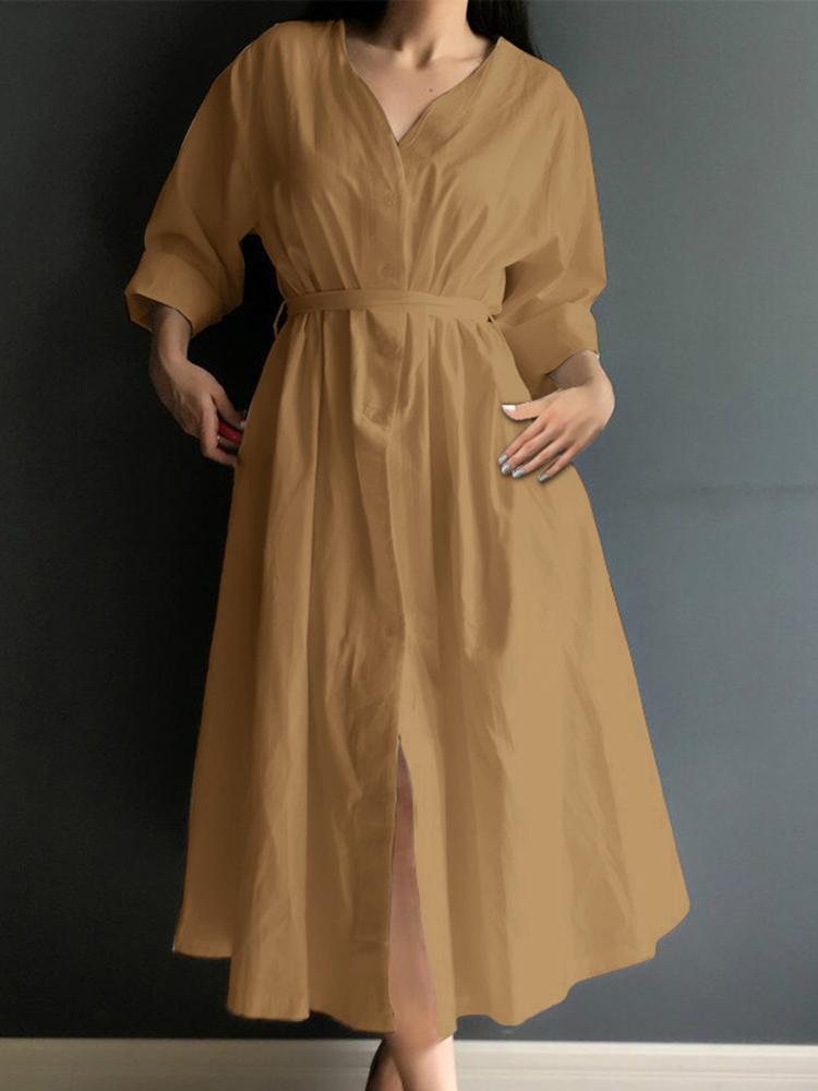 Casual Dresses French Elegant Solid Robe Longue 2022 Spring Party A Line Vestidos Fashion Baggy Shirt Women Holiday V Neck DressCasual, Black
Casual Dresses French Elegant Solid Robe Longue 2022 Spring Party A Line Vestidos Fashion Baggy Shirt Women Holiday V Neck DressCasual, Black