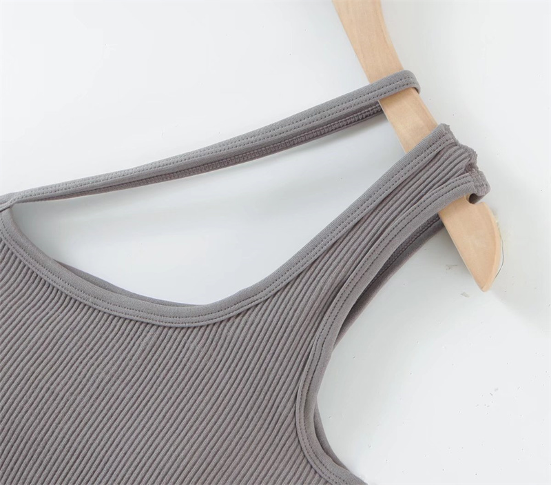 PUWD Elegant Women Sexy Backless Slim Soft Tank Summer Fashion Ladies Solid Color Sleeveless Short Tops Girls Crop Top 220316