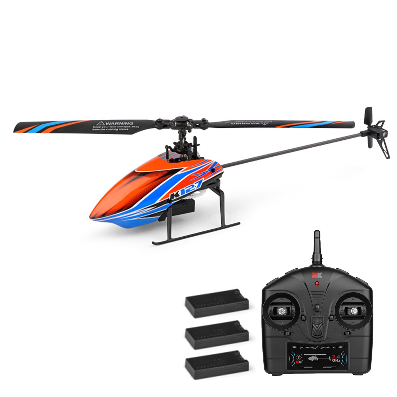 WLtoys XKS K127 RC Helicopter Remote Control Helicopter for Beginners 6-axis Gyro Single Blade RC Aircraft Fixed Height 4CH RTF, 1 battery
WLtoys XKS K127 RC Helicopter Remote Control Helicopter for Beginners 6-axis Gyro Single Blade RC Aircraft Fixed Height 4CH RTF, 1 battery