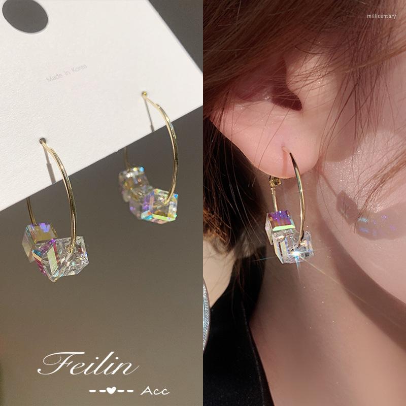 Hoop & Huggie Summer Trendy Luxurious Earrings For Women Cube Crystal Female Delicate Elegant Jewelry Fashion EarringsHoop
Hoop & Huggie Summer Trendy Luxurious Earrings For Women Cube Crystal Female Delicate Elegant Jewelry Fashion EarringsHoop