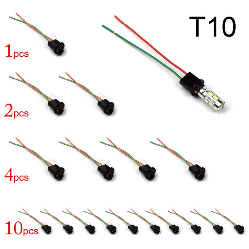 Other Lighting System 2Pcs 4Pcs 10Pcs Socket T10 Connector 194 168 W5W Adapter Bulb Holder Base With Wiring Harness For License Plate Light
Other Lighting System 2Pcs 4Pcs 10Pcs Socket T10 Connector 194 168 W5W Adapter Bulb Holder Base With Wiring Harness For License Plate Light