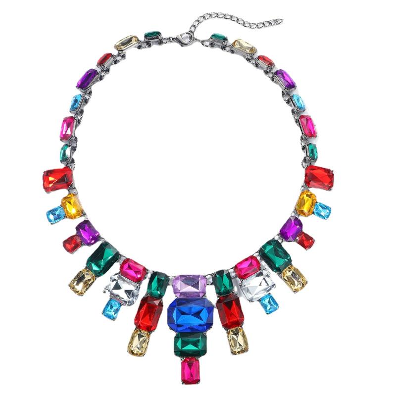 Chokers Arrival Multicolor Crystal Gem Choker Luxury Bridal Charm Maxi Statement Necklace Collar For Women Jewelry Bijoux GiftsChokers
Chokers Arrival Multicolor Crystal Gem Choker Luxury Bridal Charm Maxi Statement Necklace Collar For Women Jewelry Bijoux GiftsChokers