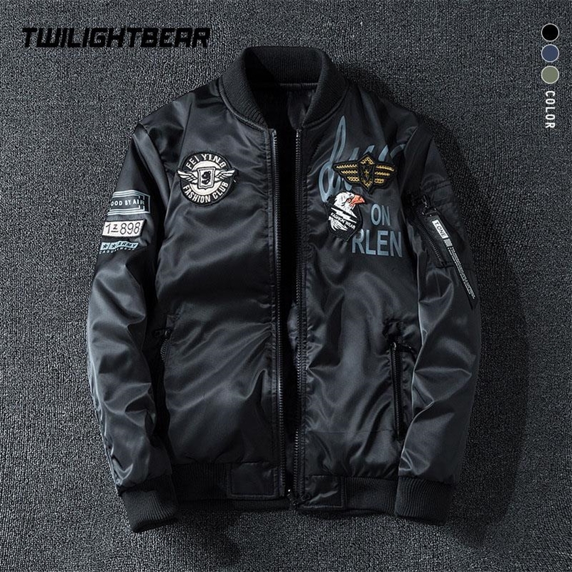 Mens Bomber Jacket Coat Male Both Sides Wear Embroidery Oversized 7XL Casual Pilot Jacket Streetwear Men Brand Clothing AYB3 220406, B05 army green
Mens Bomber Jacket Coat Male Both Sides Wear Embroidery Oversized 7XL Casual Pilot Jacket Streetwear Men Brand Clothing AYB3 220406, B05 army green