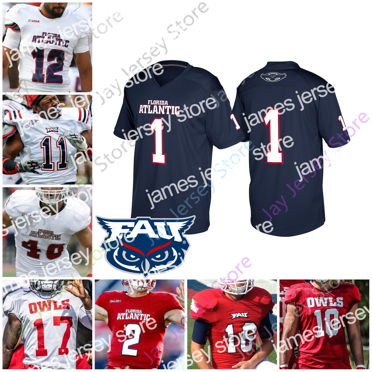 James 2020 Florida Atlantic Owls FAU Football Jersey NCAA College Chris Robison Malcolm Davidson Harrison Bryant Devin Singletary Deangelo Antoine, White
James 2020 Florida Atlantic Owls FAU Football Jersey NCAA College Chris Robison Malcolm Davidson Harrison Bryant Devin Singletary Deangelo Antoine, White