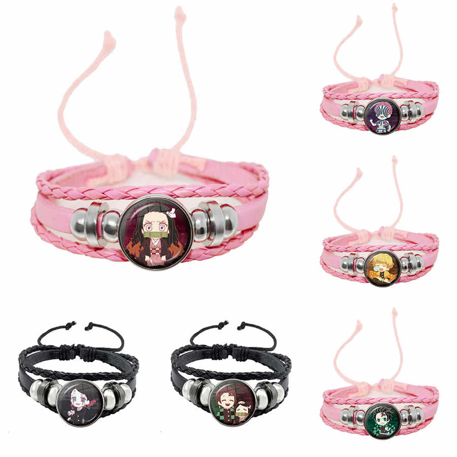 Anime Demon Slayer Kimetsu No Yaiba Bracelet Kamado Tanjirou Nezuko Handmade Leather Charm Bracelet Bangles
Anime Demon Slayer Kimetsu No Yaiba Bracelet Kamado Tanjirou Nezuko Handmade Leather Charm Bracelet Bangles